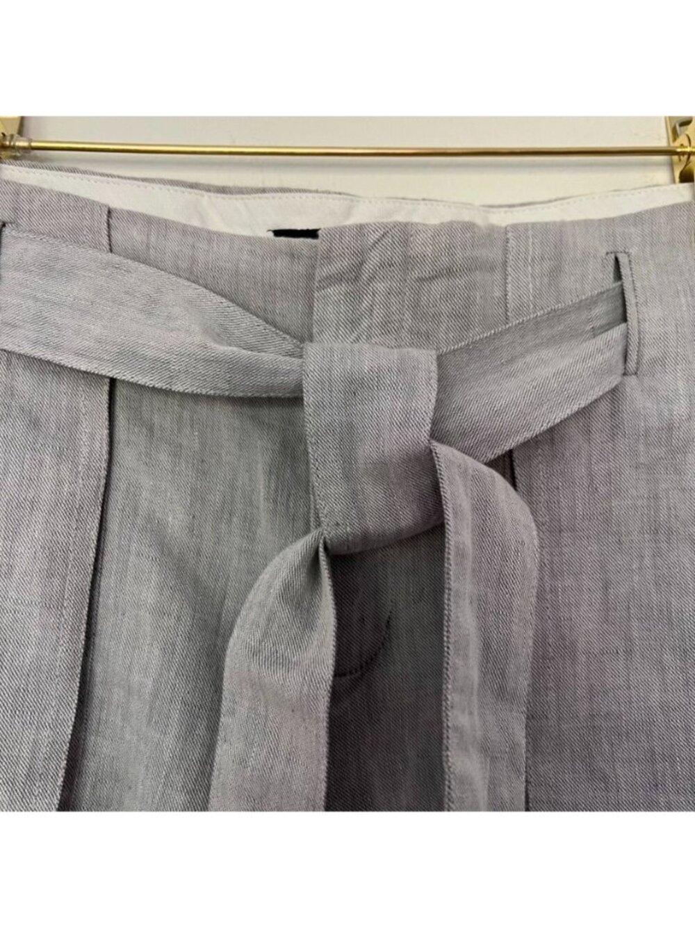 Banana Republic Women Sz 2 Linen Shorts Belted Preppy Euro Summer Old Money - Picture 4 of 13